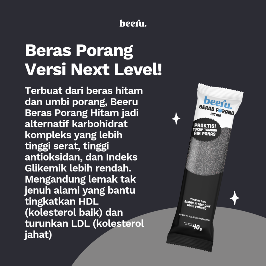 Beeru Beras Porang Hitam Box 7 sachets x 40gr 280gram