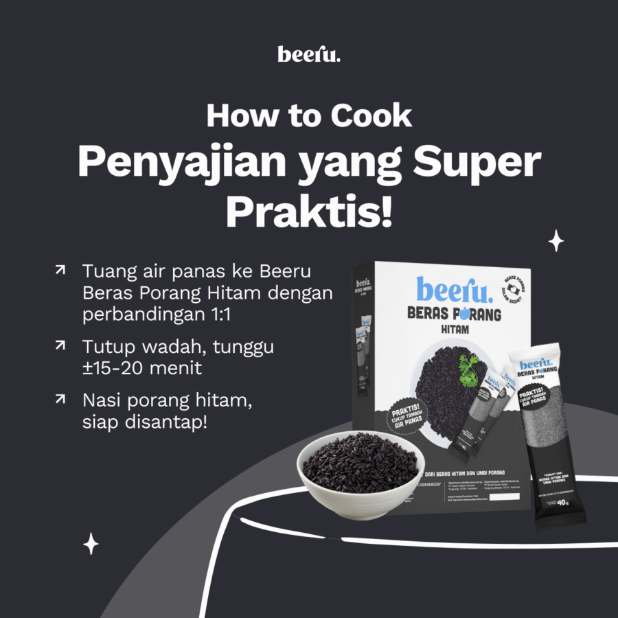Beeru Beras Porang Hitam Pouch 1kg