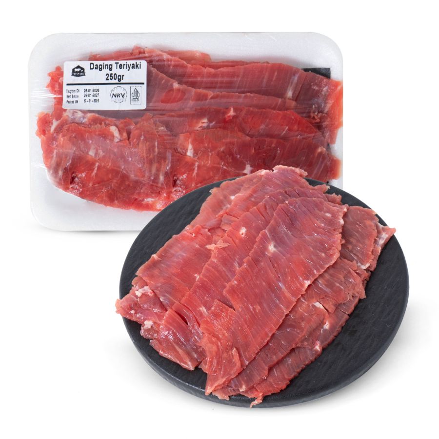 Daging Sapi Fresh Teriyaki Slice 250gram 1pcs
