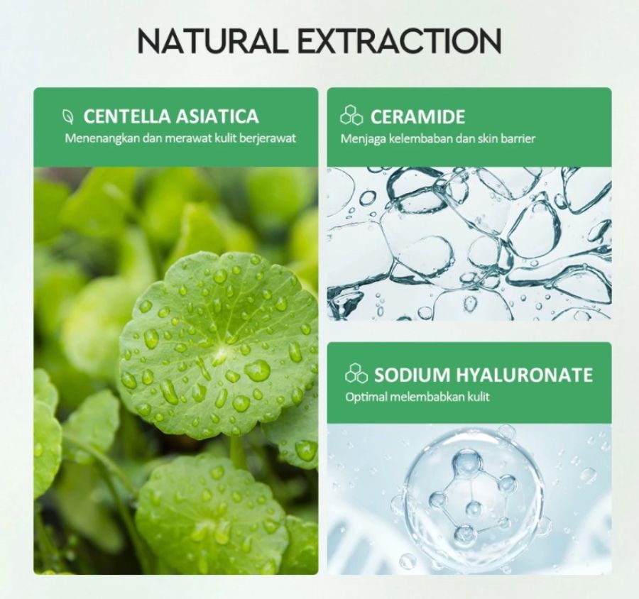 Glad2Glow Centella Ceramide Soothing Toner Wajah 80ml