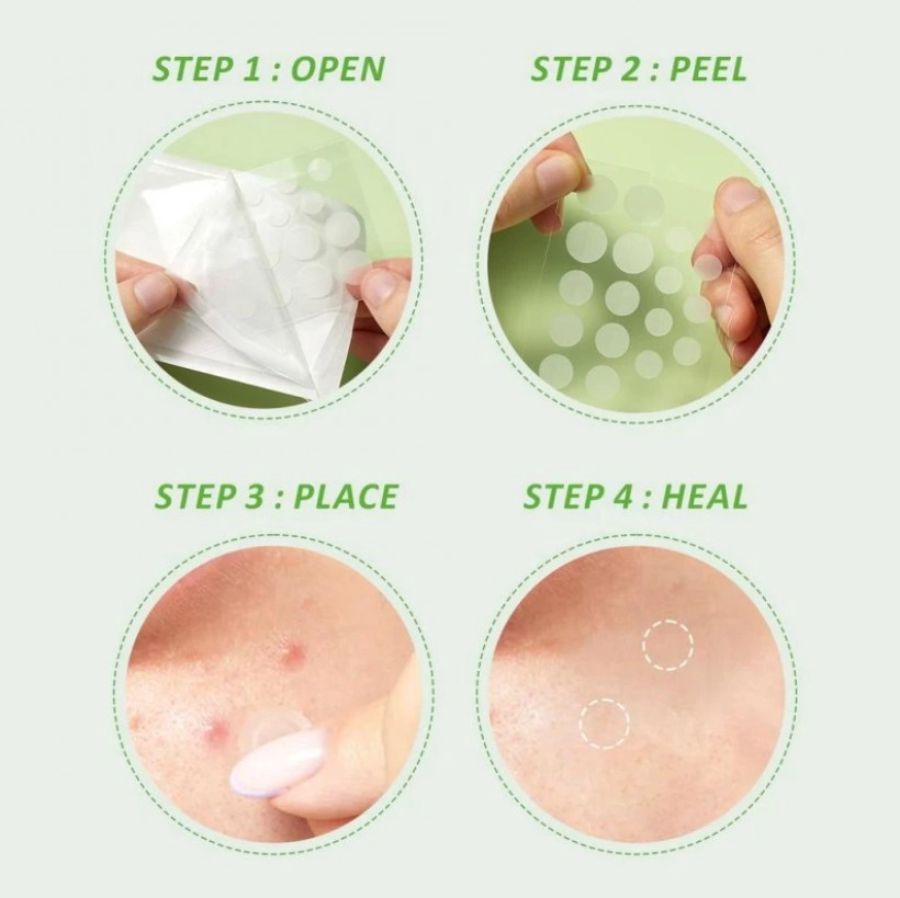 Glad2Glow Centella Salicylic Acid Day Acne Patch 18patch