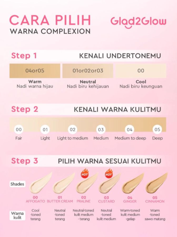 Glad2Glow Perfect Cover 01 Butter Cream Cushion Foundation 11gram