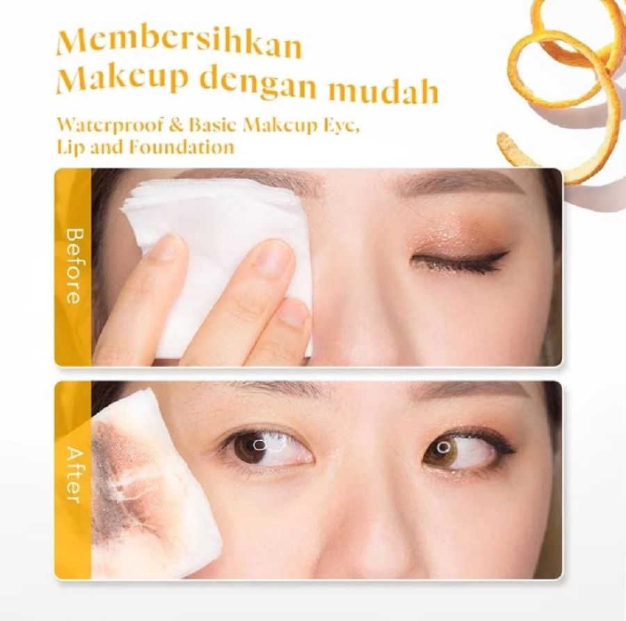 Glad2Glow Perfect Vita C Bright Glow Micellar Water Pembersih Make Up 130ml