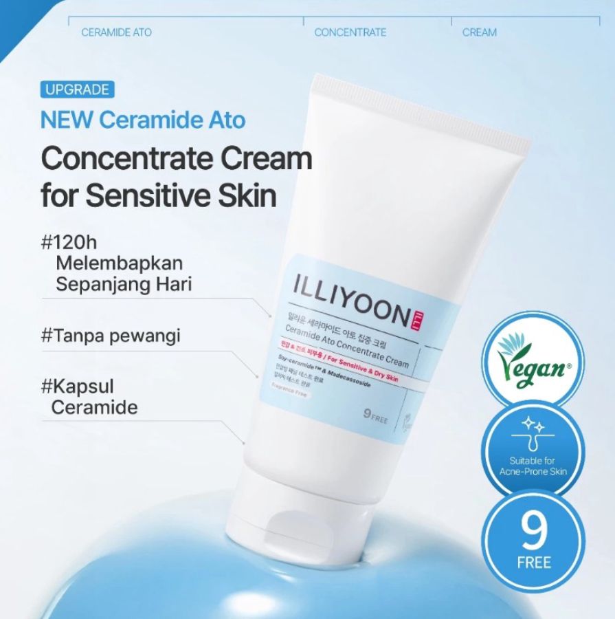 ILLIYOON Ceramide Ato Cream Pelembab Wajah 75ml
