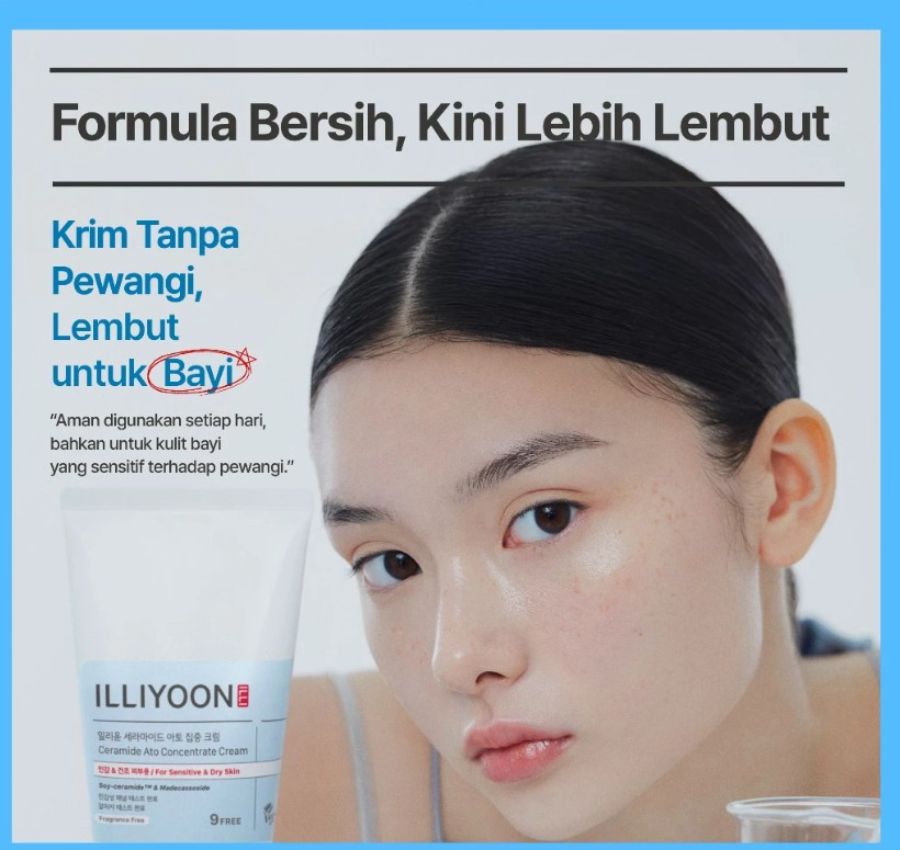 ILLIYOON Ceramide Ato Cream Pelembab Wajah 75ml