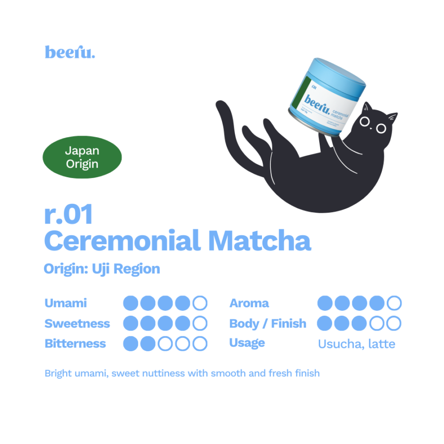 Beeru Ceremonial Matcha Jepang r.01 30gram