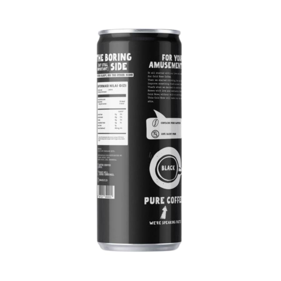 Wakely Cold Brew Coffee Black 230ml