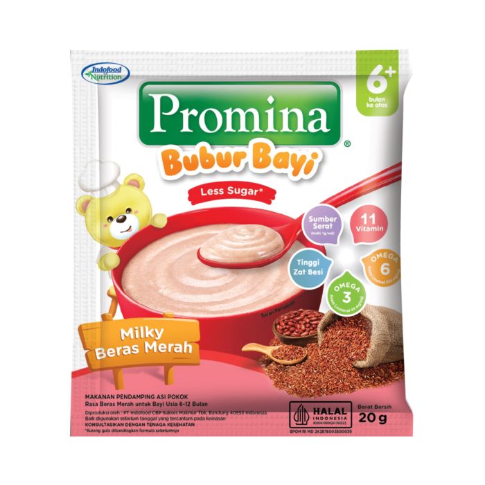 Promina Bubur Bayi 6+ Milky Beras Merah Sachet