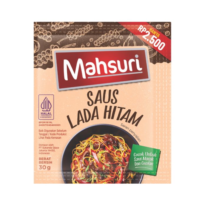 Mahsuri Saus Lada Hitam Sachet