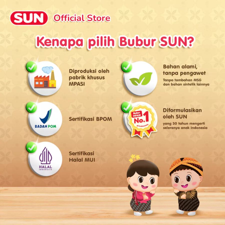 SUN Bubur Tim Soto Ayam Box MPASI 8+ Bulan 100gram