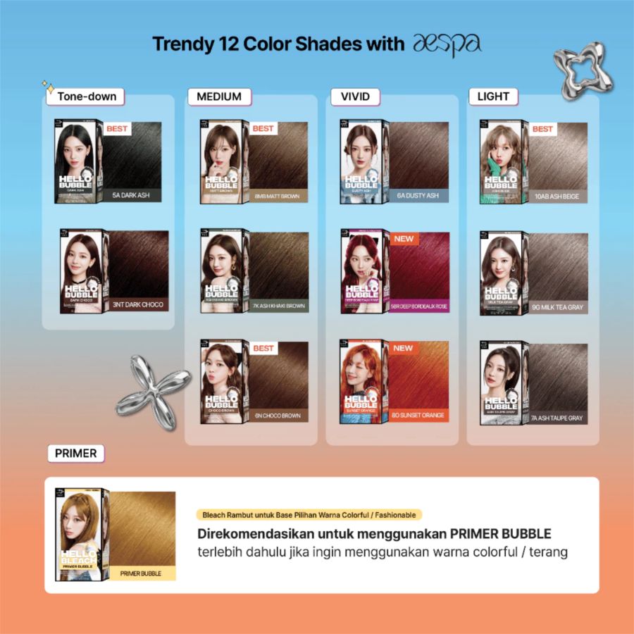 Mise en Scene Hello Bubble Dark Choco Hair Color 100gram