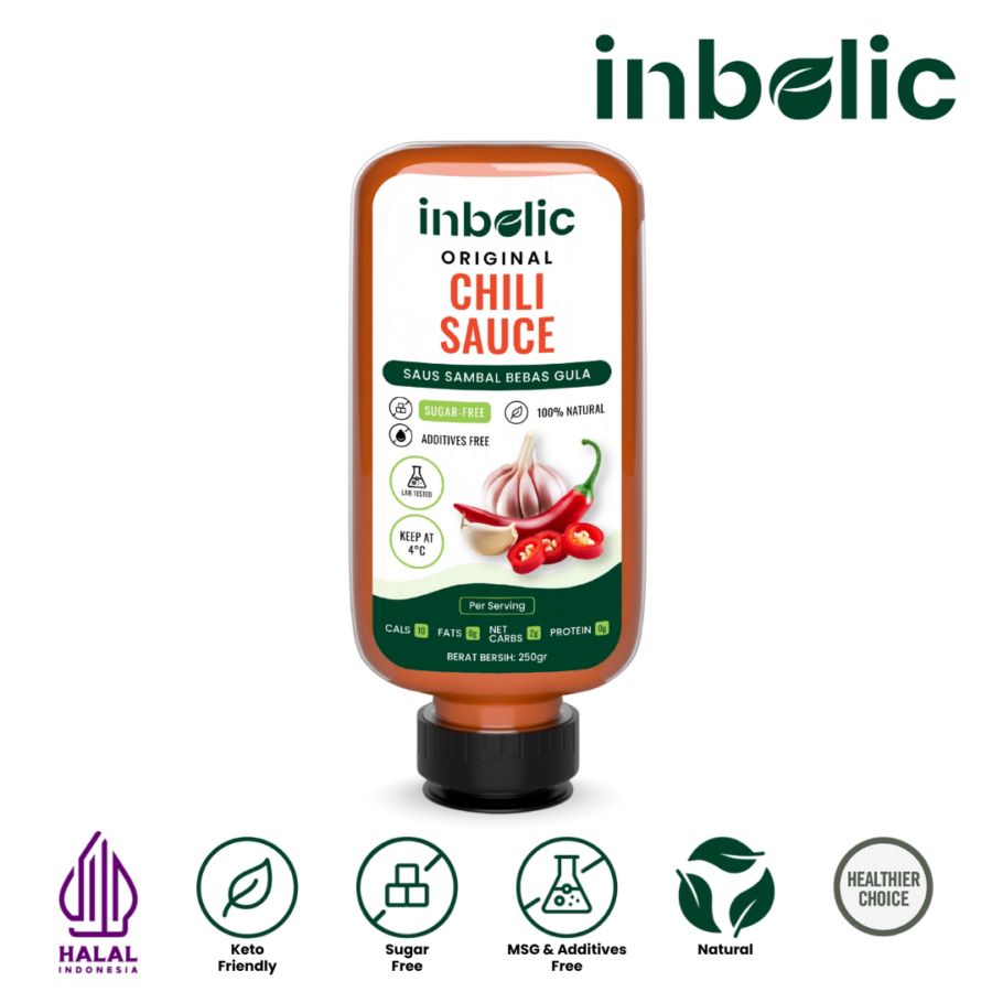 Inbolic Sugar-Free Original Chili Sauce 250gram