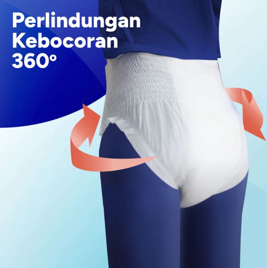 Confidence Tipis dan Pas di Badan Popok Celana Dewasa L8 1pack