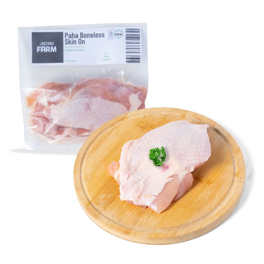 Paha Ayam Boneless Skin On Astro Farm 250gram 1pcs