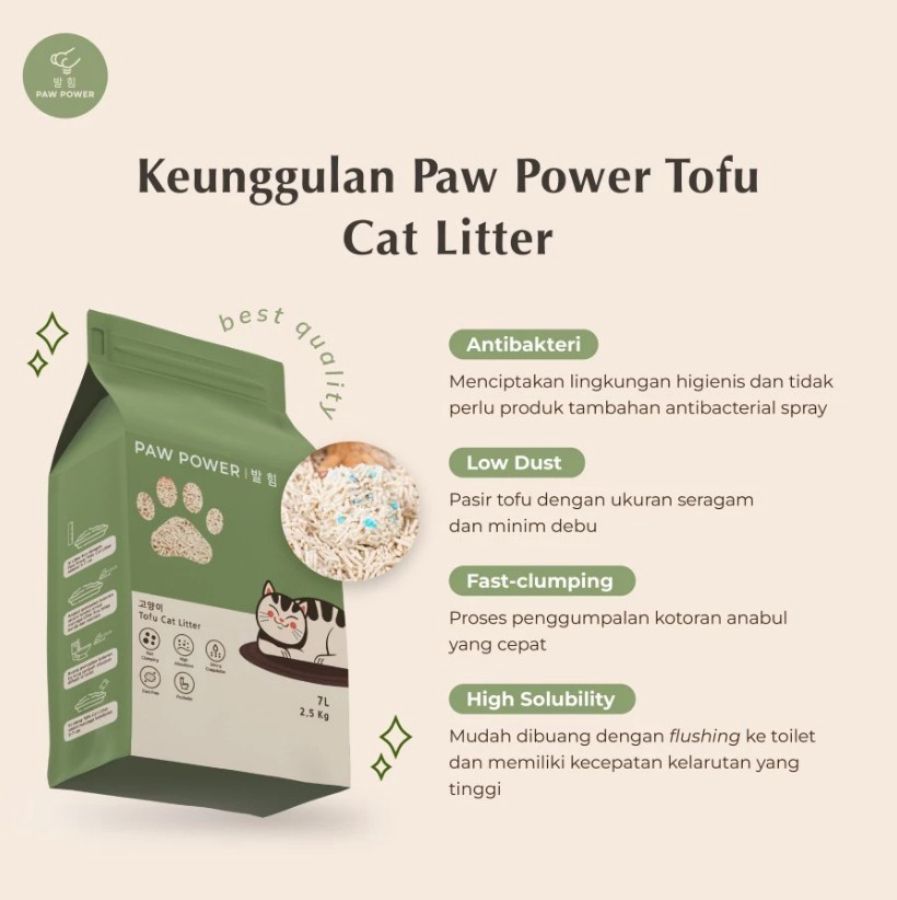 Paw Power Lavender Tofu Pasir Kucing 1pack