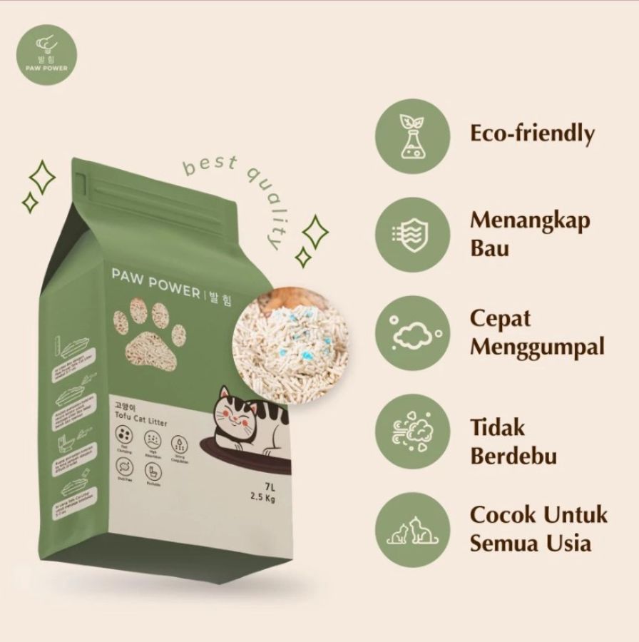 Paw Power Lavender Tofu Pasir Kucing 1pack