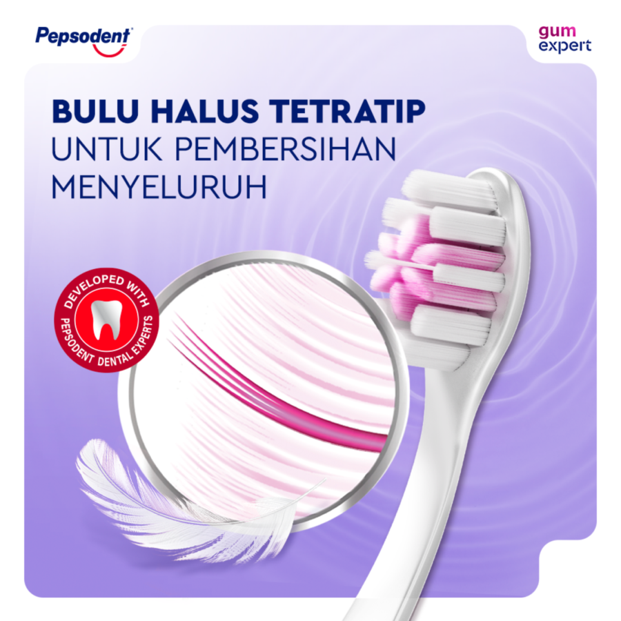 Pepsodent Gum Expert Charcoal Anti Bacterial Toothbrush 2pcs