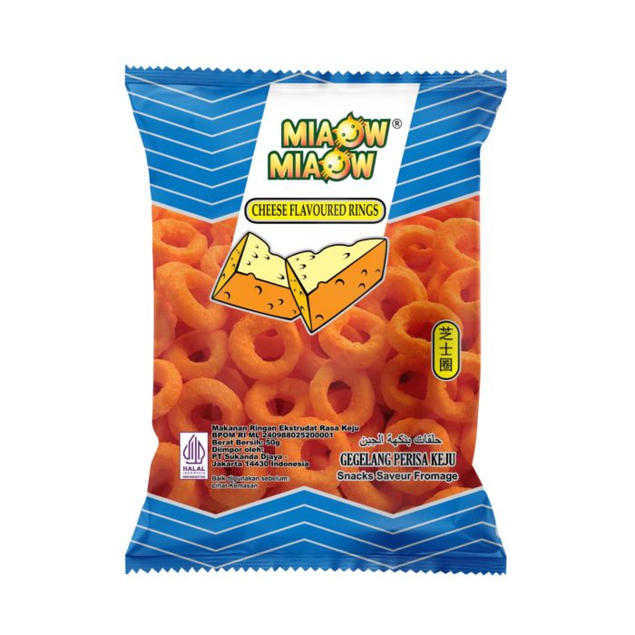 Miaow Miaow Cheese Flavoured Rings 50gram