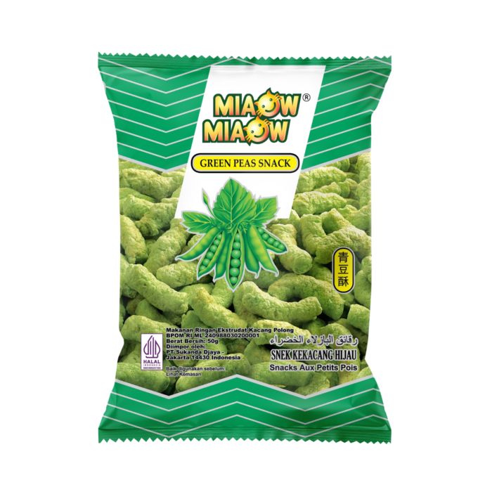 Miaow Miaow Green Peas Snack 50gram