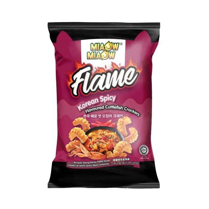 Miaow Miaow Flame Cuttlefish Crackers Korean Spicy Flavoured 50gram