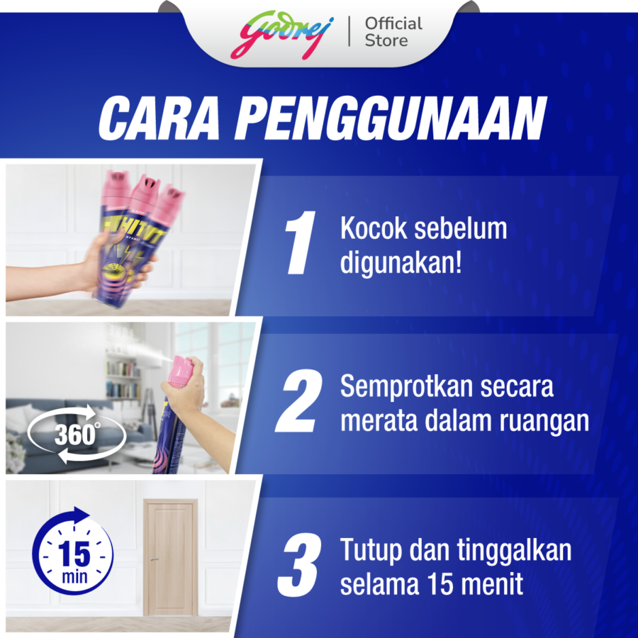 Hit Aerosol Cotton Powder Pembasmi Serangga 750ml