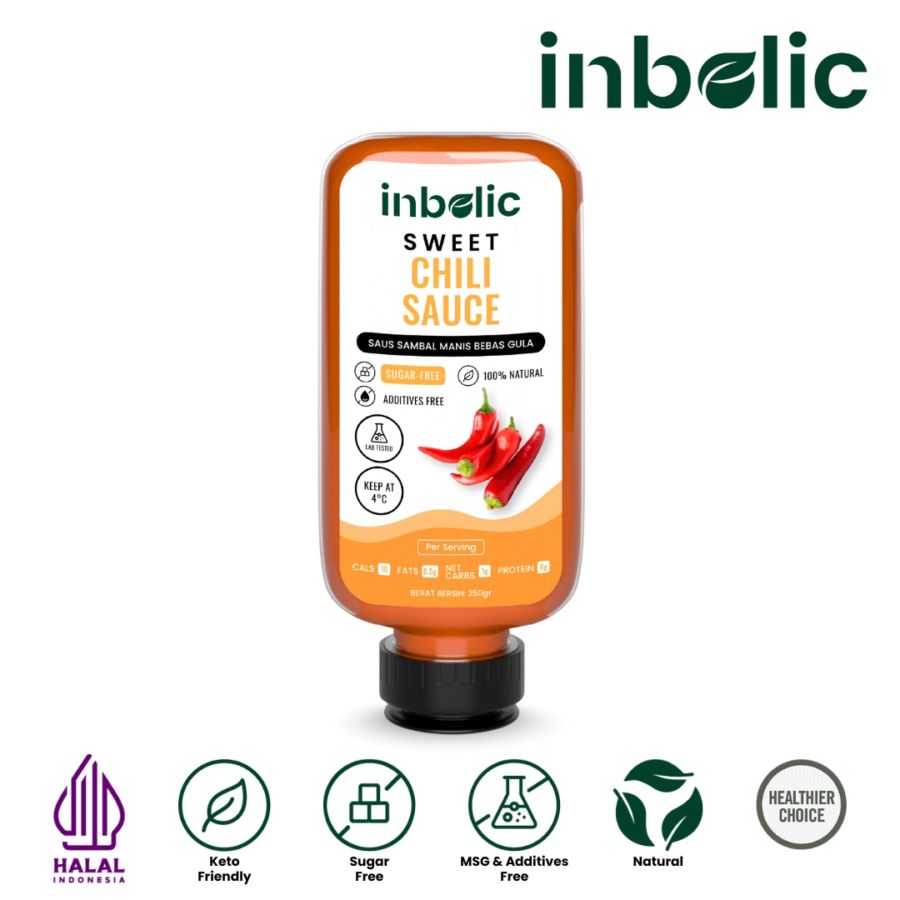Inbolic Sugar-Free Sweet Chili Sauce 250gram