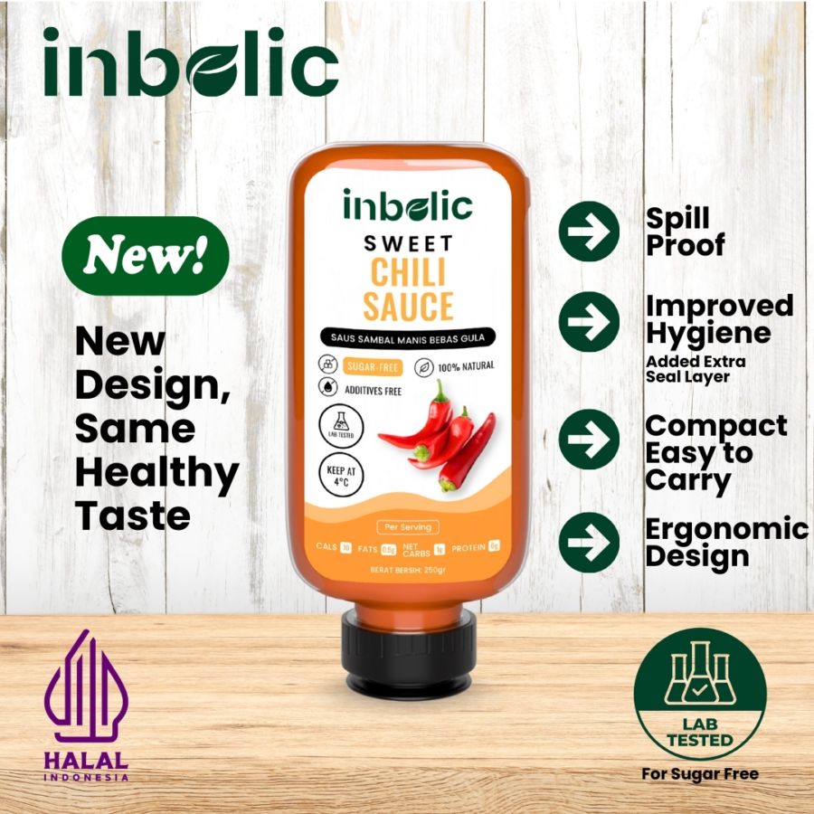 Inbolic Sugar-Free Sweet Chili Sauce 250gram