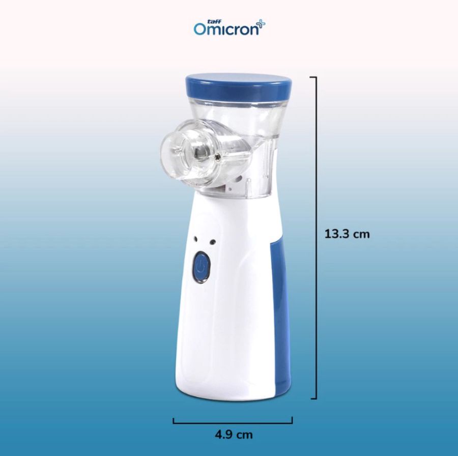 TaffOmicron JSL-W302 White Alat Terapi Pernapasan Mesh Nebulizer Portable 1pcs