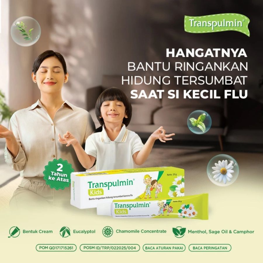 Transpulmin Kids Balsam Meringankan Hidung Tersumbat 20gram