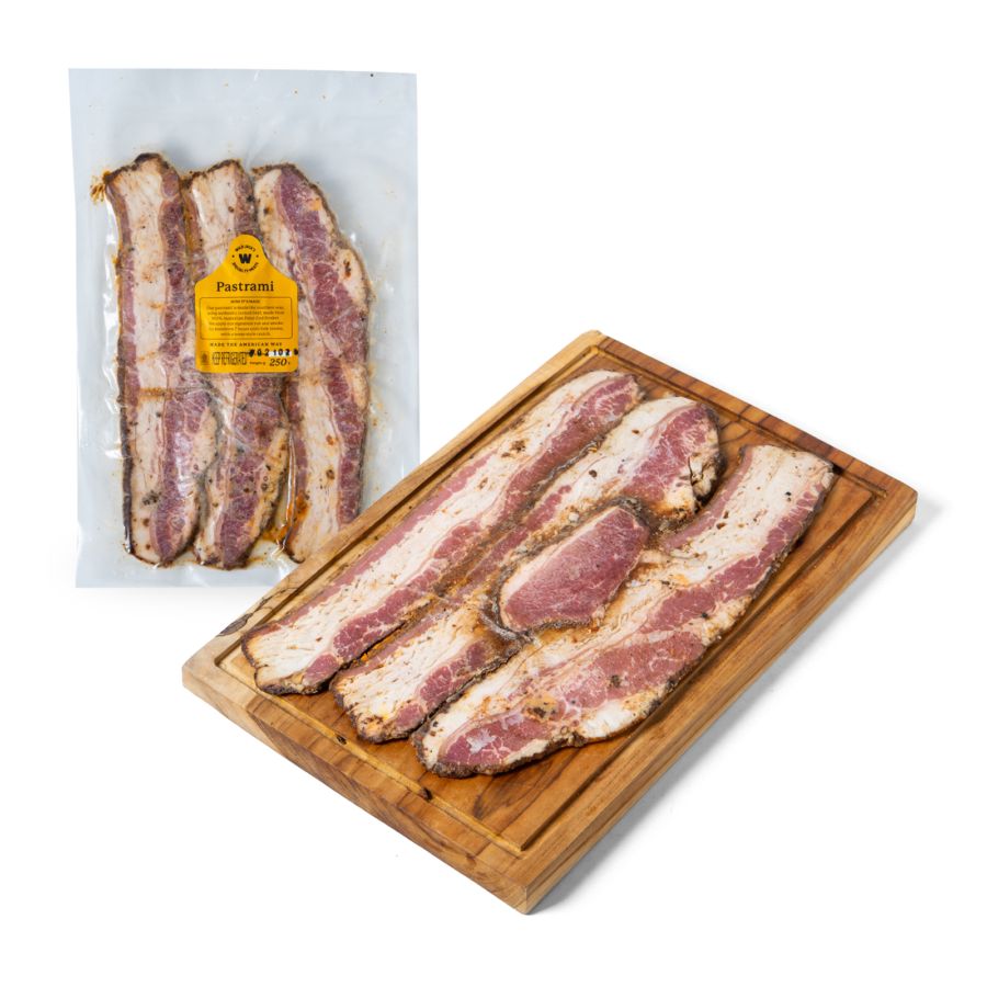 Wild jacks beef pastrami 250gr 1pcs