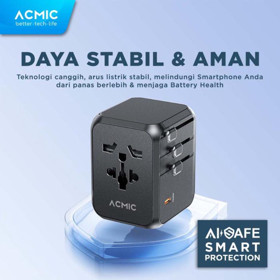 Acmic Universal Travel Adapter GaN 35 Watt TAC35 1pcs