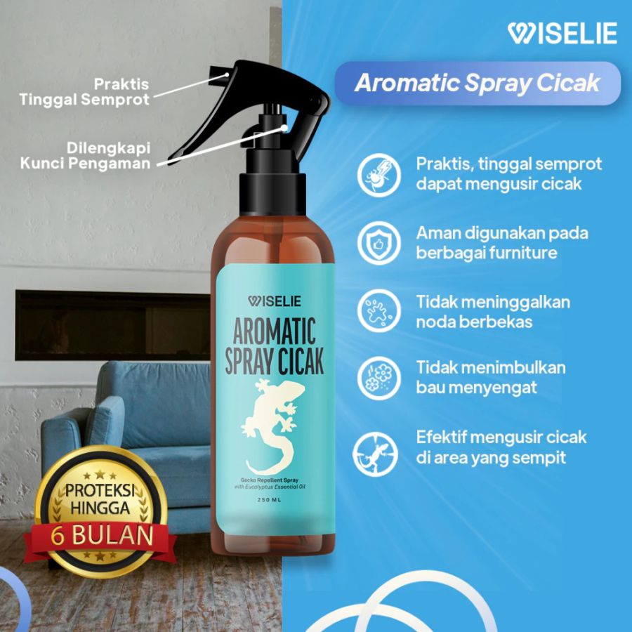 Wiselie Aromatic Spray Cicak Pengusir Cicak 250ml
