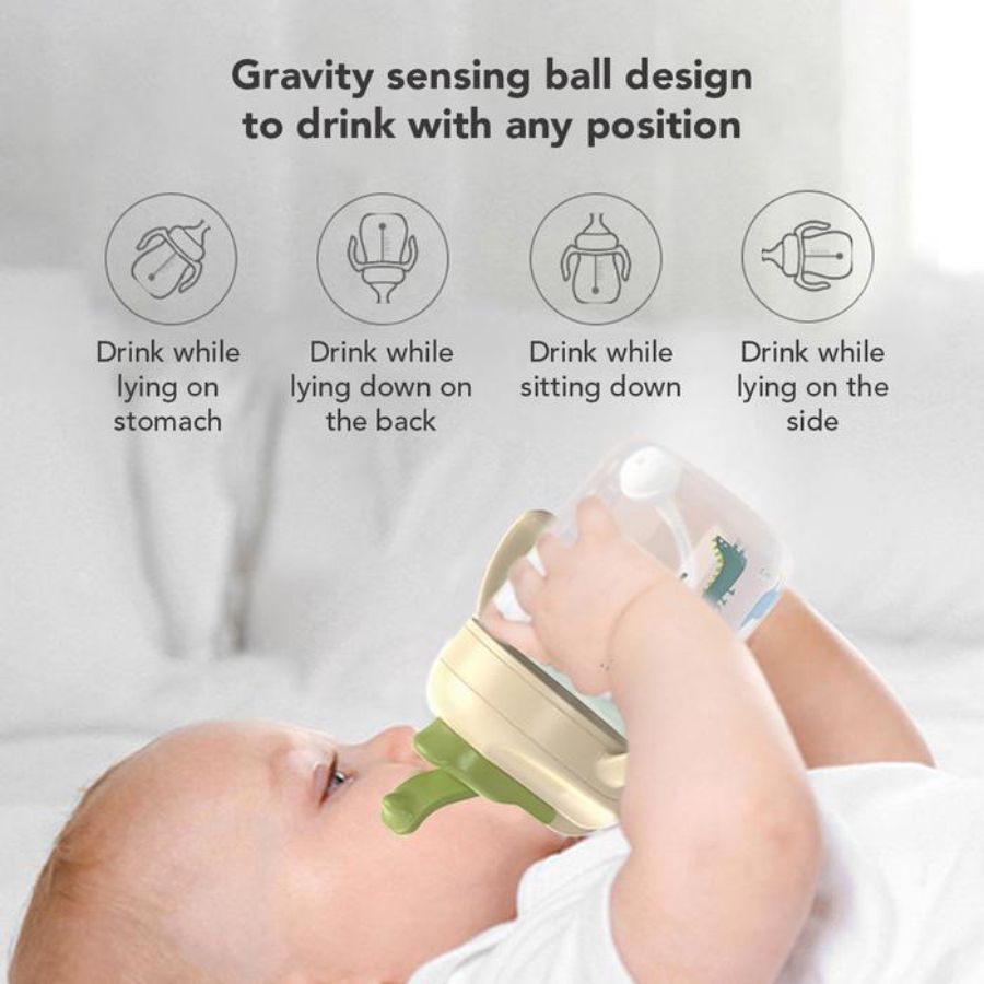 Sakumini 3in1 Training Cup Gelas Minum Sedotan Anak Merah 300 ml 1pcs