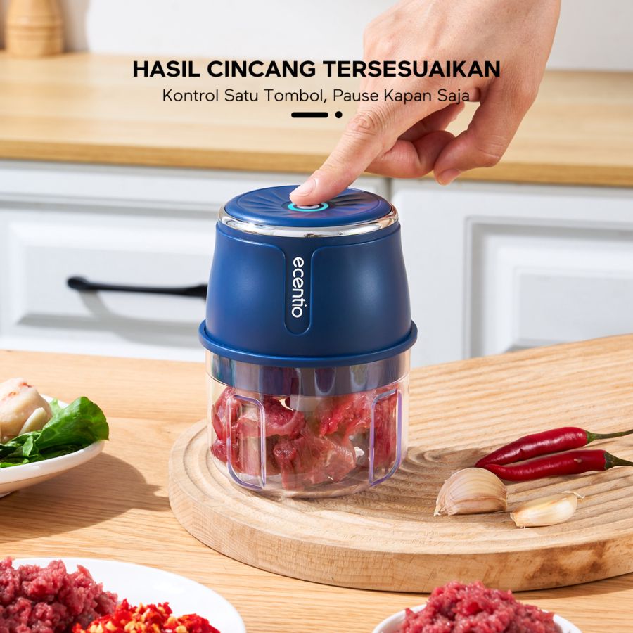 Ecentio Mini Chopper Blender 6 Pisau 250 ml 1pcs