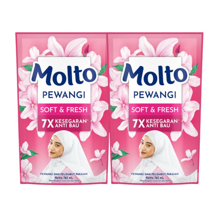 Bundle 2 Molto Soft & Fresh Pewangi dan Pelembut Pakaian 765 ml