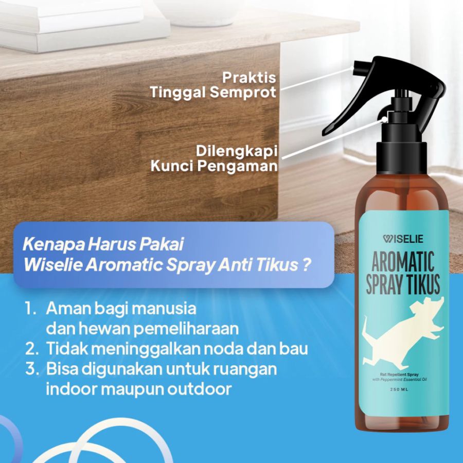 Wiselie Semprotan Pengusir Tikus Alami Obat Pengusir Anti Tikus 250ml