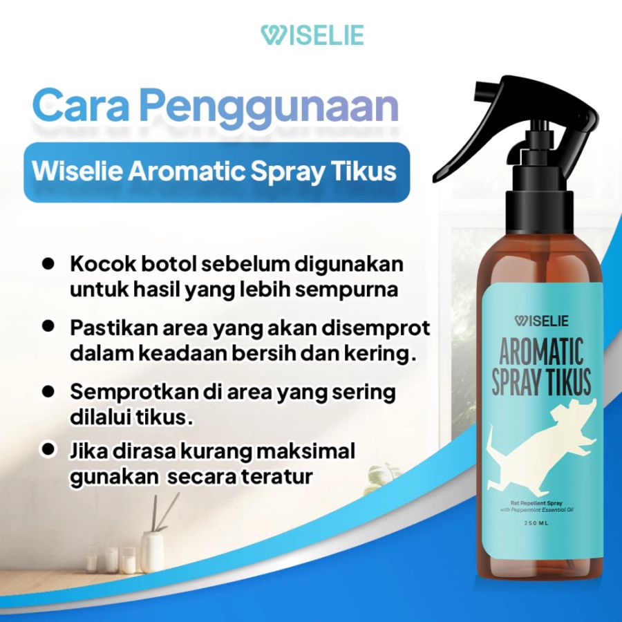Wiselie Semprotan Pengusir Tikus Alami Obat Pengusir Anti Tikus 250ml