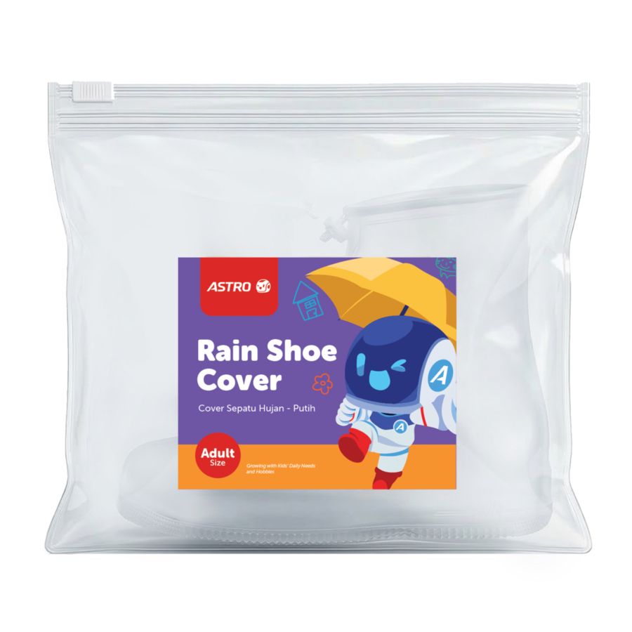 Rain Shoe Cover Adult White Astro Kids 1pair