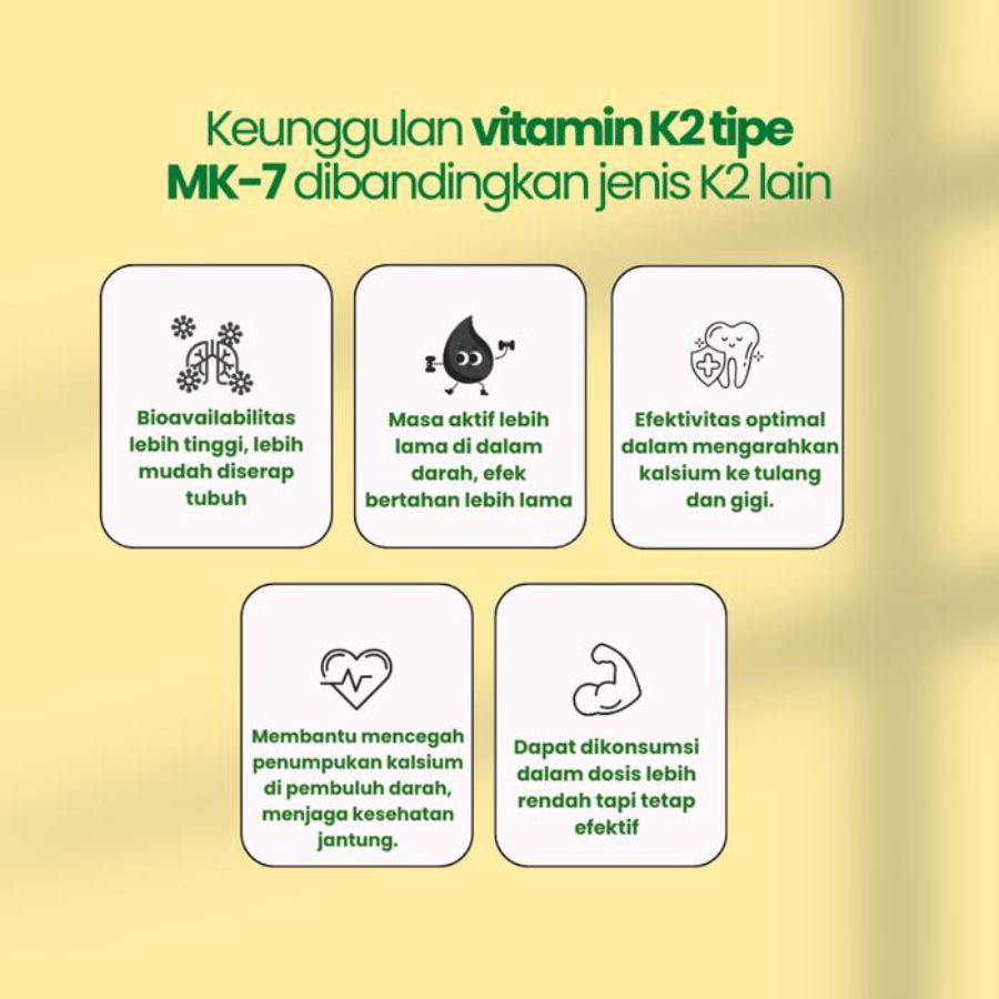 Vitalife Vitamin D3 400 IU K2 MK7 30 Kapsul 1pcs