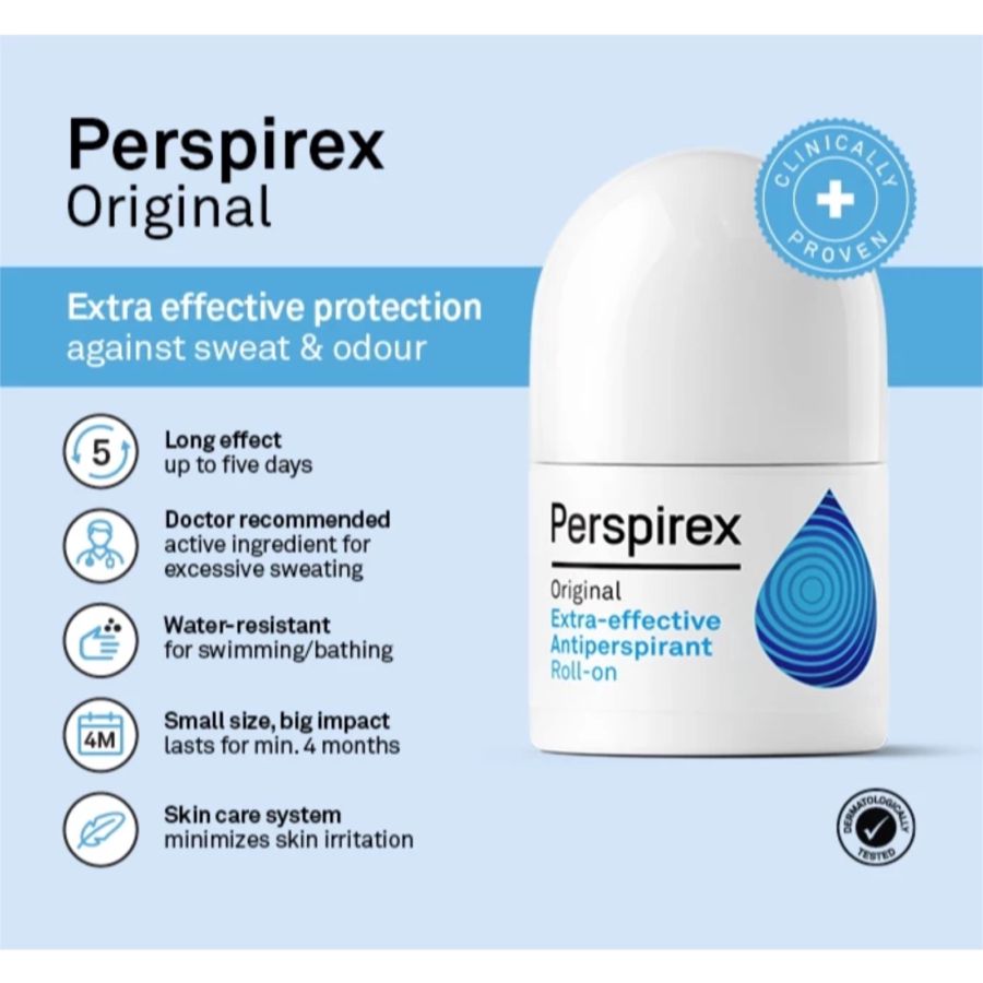 Perspirex Original Antiperspirant Roll On 20ml