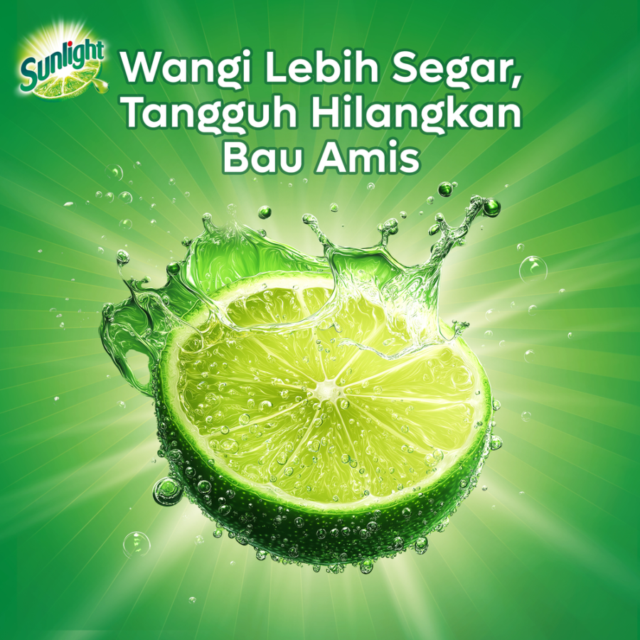 Sunlight Jeruk Nipis Cairan Pencuci Piring Refill 610 gr 1pcs