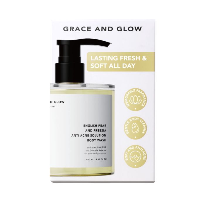 Grace and Glow English Pearl and Freesia Anti Acne Solution Body Wash