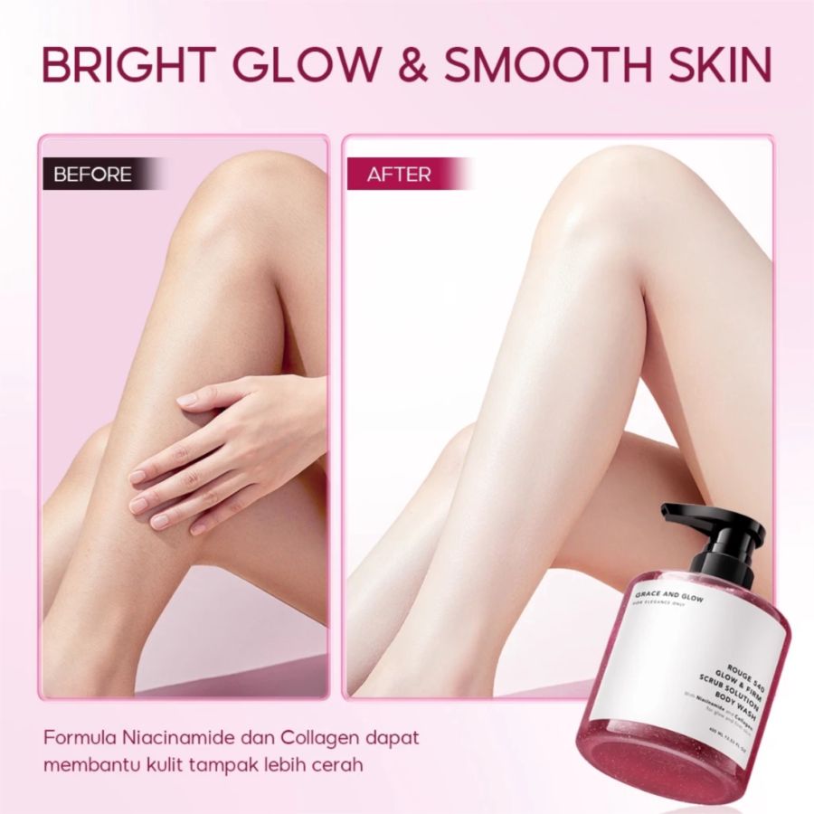 Grace and Glow Rouge 540 Glow & Firm Scrub Solution Body Wash 400ml