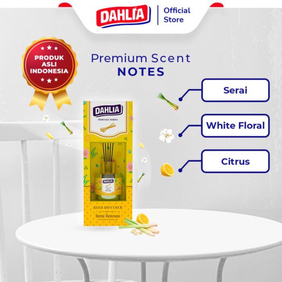 Dahlia Heritage Serai Kencana Reed Diffuser Set 30 ml 30ml