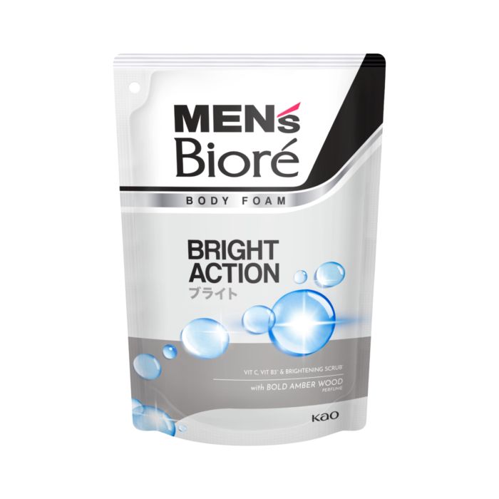 Men's Biore Bright Action Body Foam Refill