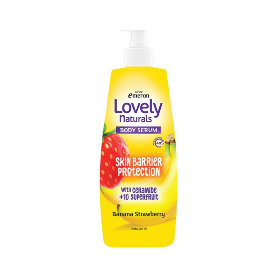 Emeron Lovely Naturals Banana Strawberry Body Lotion 400ml 1pcs