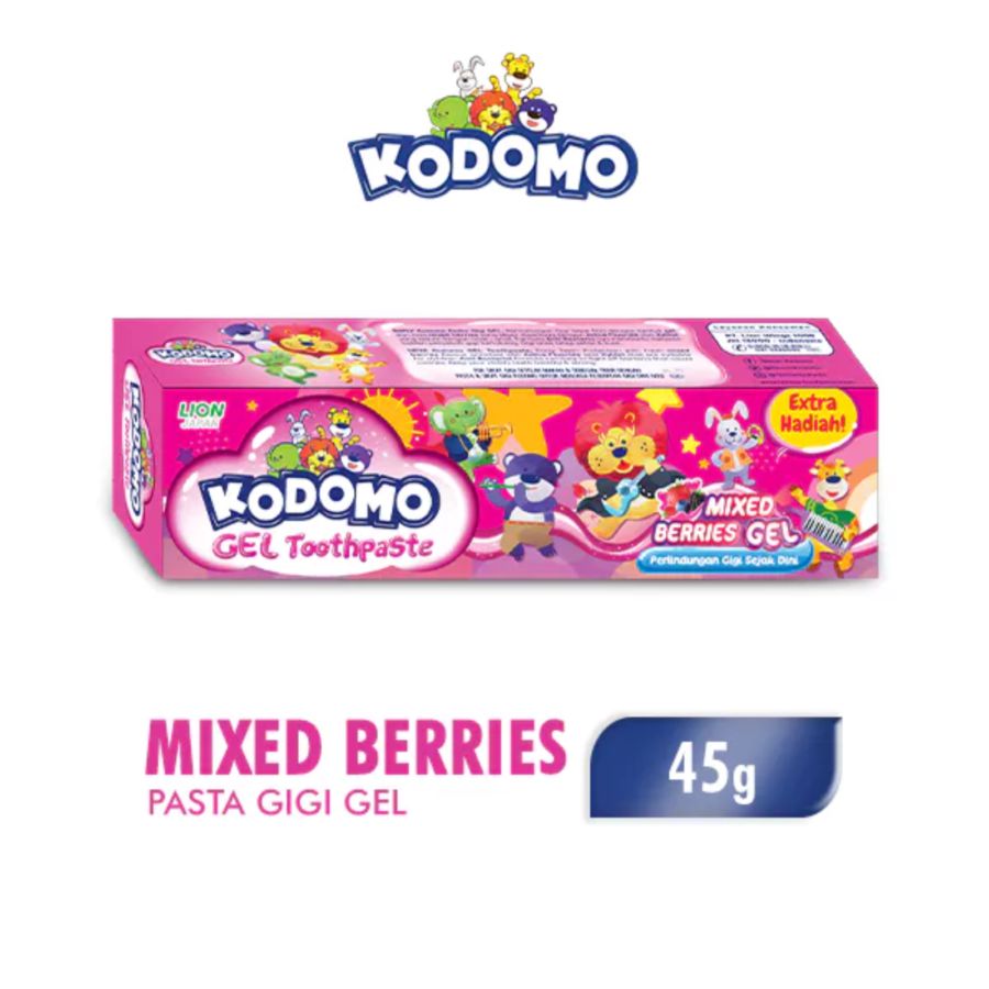 Kodomo Mixed Berries Gel Pasta Gigi Anak 45gram