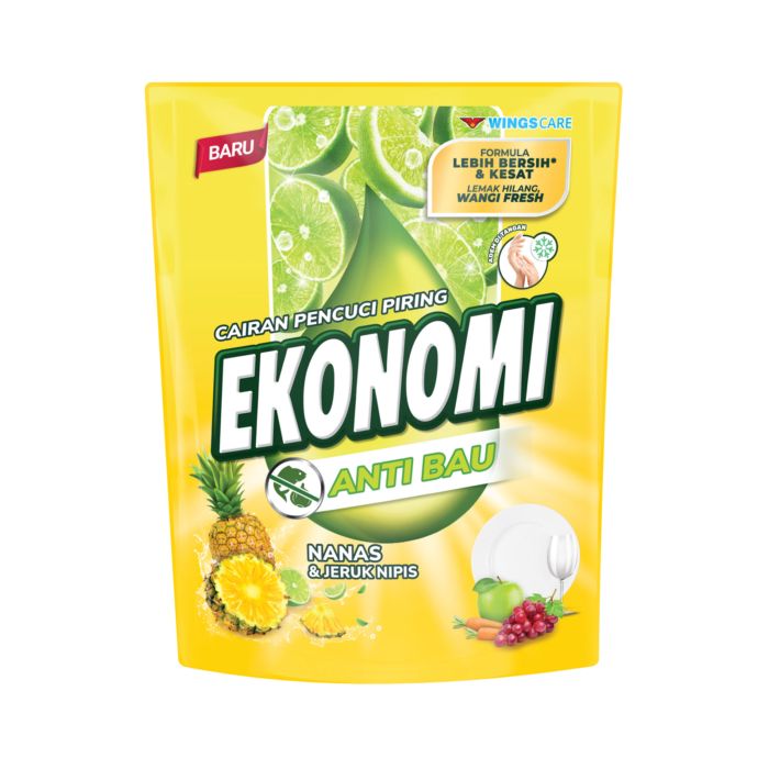 Ekonomi Nanas & Jeruk Nipis Cairan Pencuci Piring Pouch 1550 gram