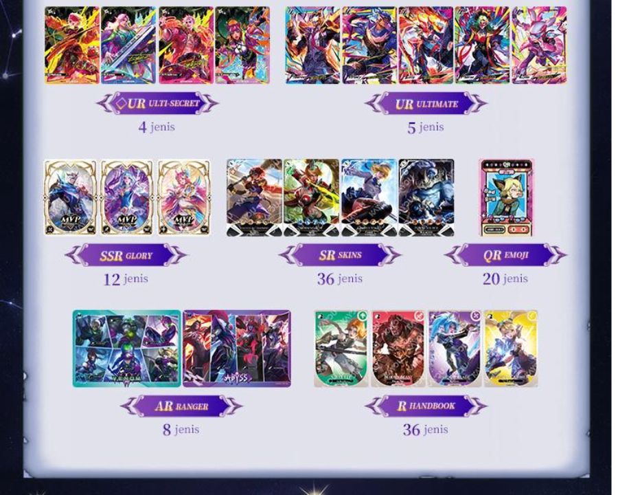 KAYOU MOBILE LEGENDS Bang Bang Origin of Legend Collectible Cards 1pcs