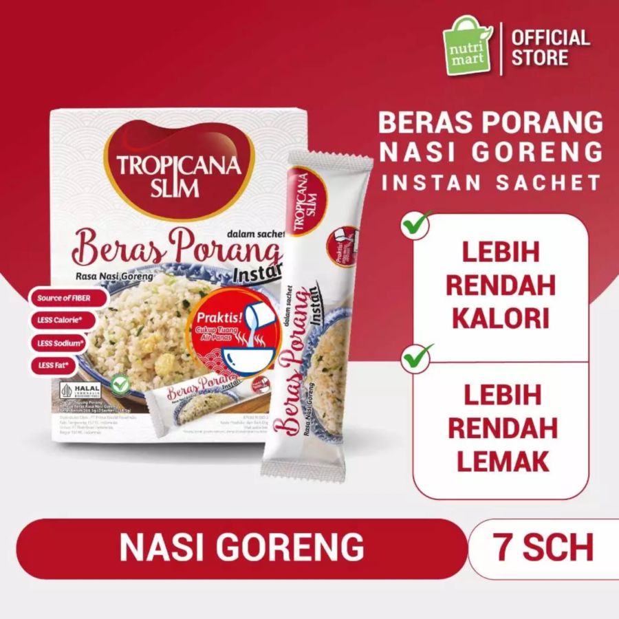 Tropicana Slim Beras Porang Instan Nasi Goreng Box 7sachets